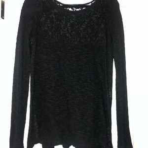 Black Mesh American Eagle Sweater